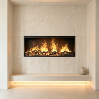 Cheminée électrique à vapeur d'eau 1000 mm, haute qualité, flamme 3D LED, brume de vapeur, télécommande intelligente Wi-Fi, usage domestique