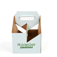 Caja de Vino de Cartón Corrugado Reciclado de Lujo, Personalizable, Autoarmable, con Opciones de Laminado Brillante o Mate, Grabado en Relieve, para Envasado de Alimentos, con Asa