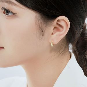 Dylam Daily Wear Jewelry 18K Gold Plated <b>Huggie</b> Half Minimalist Hoop Earrings Hypoallergenic Tiny 925 <b>Sterling</b> <b>Silver</b> Earrings - Product Image 6