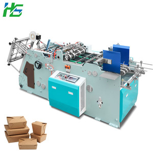 Machine de fabrication de boîtes de papier de bonne qualité Hongshuo HS-HBJ-800 Chine