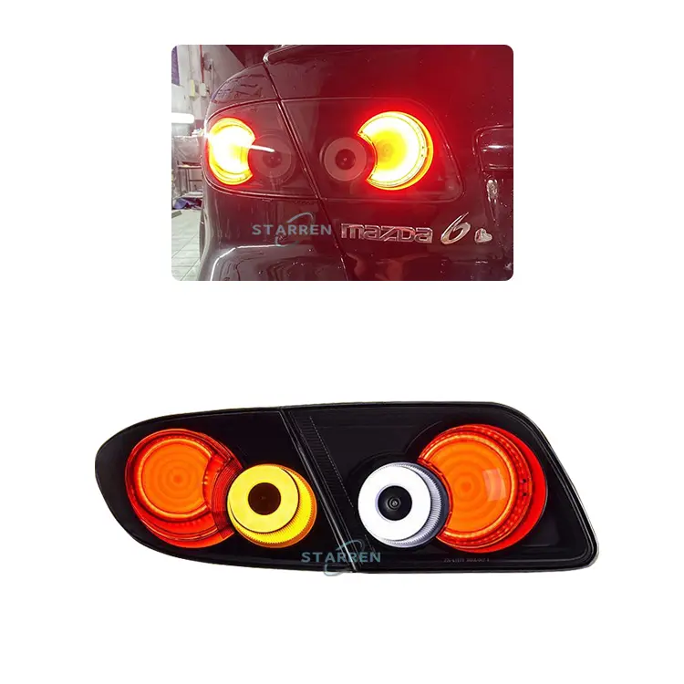 Para Mazda 6 2003-2015 actualización LED Angel Eyes Kit de luz trasera venta al por mayor luz trasera de alta calidad Plug and Play