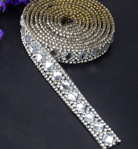 Chaîne de dentelle en cristal à transfert de strass, strass thermocollants pour chaussures, vêtements, sacs, robe de mariée - Product Image 6