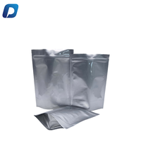100pcs pochettes en aluminium de qualité alimentaire debout refermable étanche à l'humidité avec gousset pour l'emballage de matériaux en PET