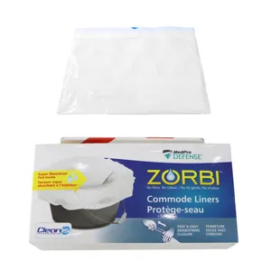 Biodegradable Premium Materials Absorbent Bedside Commode Liners Camping Toilet Bags Commode Liners