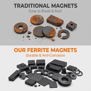 12*3 18x3 25x3 30x3 aimant à disque de <span class=keywords><strong>ferrite</strong></span> rond aimant à disque de <span class=keywords><strong>ferrite</strong></span> noir Usine personnalisée échantillon gratuit magnétique permanent fort - Product Image 6