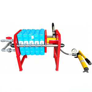 New Qiangguo Laboratory 200 Type Polypropylene Plate Frame Filter Press 0.2m Filtration Area 0.8Mpa Manually Operated <b>Small</b> Expe - Product Image 2