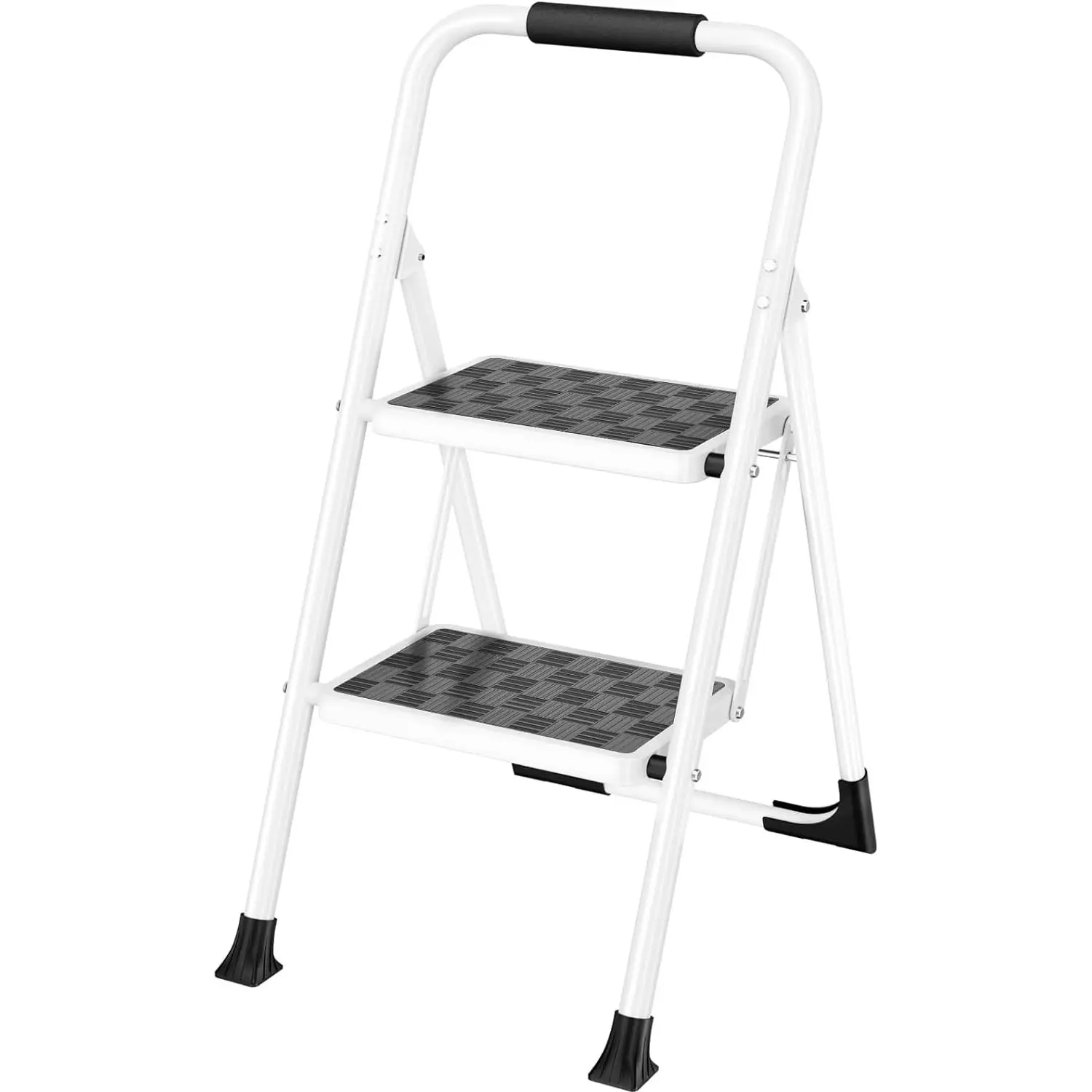 Hot Selling Folding 2 Step Ladder Anti-Slip Sturdy Household Portable Step Stool Foldable Ladders with Cushioned Handle