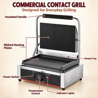 Aifa 110V 220V Automatischer Waffeleisen Abnehmbarer Frühstückstoaster Elektrischer Panini-Grill Antihaft-Sandwichmaschine