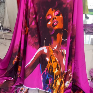 75D Maza Tejido Elastano <span class=keywords><strong>Mango</strong></span> Súper Suave 95% Poliéster 5% Spandex Vintage 4 Way Stretch Crepe Fabric - Product Image 3