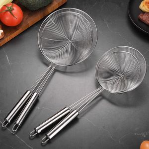 Stainless Steel <b>Strainer</b> Set 2 Pack Round <b>Mesh</b> Colander Kitchen Sieve For Cooking Food Draining - Product Image 1