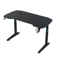 Bureau de jeu moderne Wquantum en acier inoxydable, réglable en hauteur, pour une utilisation à domicile ou au bureau
