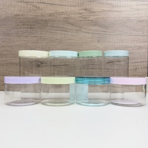 Factory Direct Sale 71mm 50 80 100 120 180 200 250 300 400 500ml Food Honey Cookie Food Jar With Lid Clear PET Spice Plastic Jar - Product Image 6