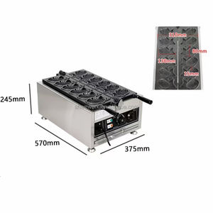 Máquina Comercial de Taiyaki para Helado WeWork con Forma de Pez de Boca Cerrada Waflera Eléctrica para Waffles de Pescado Taiyaki - Product Image 2