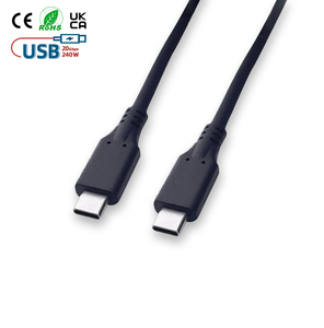2024新型PVC C型至C型数据线240W充电快速充电1M/2M/3m定制长度 - Product Image 1