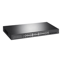 Commutateur en rack Gigabit géré 24 ports L2 + avec liaisons montantes SFP + 4*10G