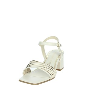 Comode ed eleganti sandali con tacco nero/oro 2 28381 42 scarpe da sposa a punta quadrata con tomaia in pelliccia e soletta in PVC per l'estate - Product Image 6