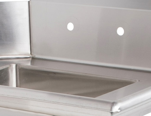 Left Side Dishwasher Compatible Sink Work <b>Table</b>, Stainless Steel Commercial Dishwashing <b>Prep</b> Bench for Restaurant Catering - Product Image 5