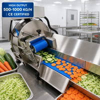 Op maat gemaakte automatische groentesnijmachine van roestvrij staal voor de verwerking van voedsel, fruit en groenten