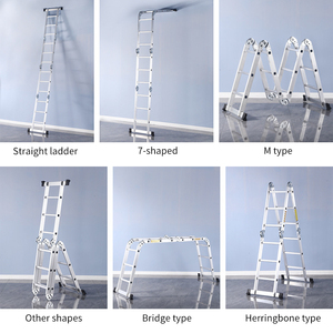 Échelle de Grenier Pliante Multifonction en Aluminium de Conception Moderne, Structure Télescopique Combinée, Fabriquée en Chine - Product Image 6