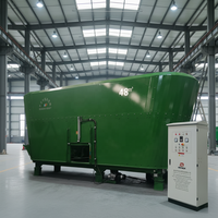 Mélangeur vertical automatique HINDA 9JGL-22 pour ensilage de bétail, garantie 1 an, machine d'alimentation TMR pour utilisation en ranch
