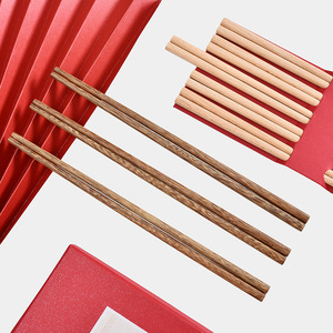 <b>Red</b> Sandalwood Chopsticks 5 Pairs Unpainted Unwaxed Gift <b>Box</b> Set Environmental Friendly Business Gifts - Product Image 3