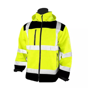 Giacca da lavoro ad alta visibilità giacca da lavoro tinta unita per lavoratori Unisex Hi Vis giacca a vento - Product Image 1