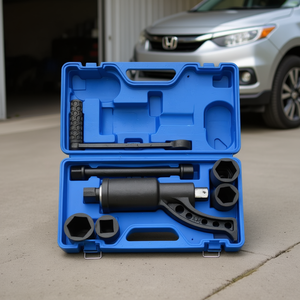 Juego de llaves de vaso para tuercas de rueda con multiplicador de torque para extracción de ruedas de CR-V, incluye estuche metálico negro - Product Image 2