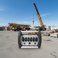Control Remoto Inalámbrico de Metal con 6 Palancas para Grúas Industriales, Fuente de Alimentación de 12V/24V, Carcasa de Material Compuesto Metal-Plástico