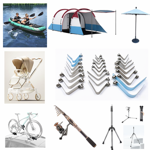 솔리드 핀 V 자형 버튼 스프링 솔리드 버튼 캠핑 폴 클립 다목적 야외 스프링 기어 - Product Image 6