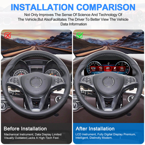 Navihua LCD <b>Digital</b> Cluster Auto Gauge Virtual Cockpit <b>Speedometer</b> LCD Dashboard Instrument Carplay <b>for</b> Benz V Class 2016-2023 - Product Image 5