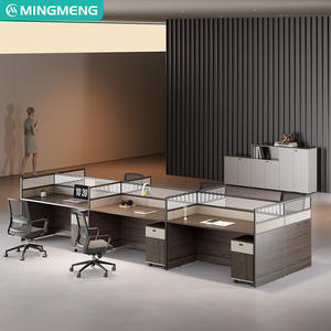 Bureau de direction, bureau du personnel, simple et moderne, 4/6 places, bureau du personnel de bureau, bureau des finances avec cloison d'écran - Product Image 3
