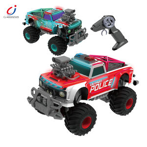 Chengji telecomando camion da arrampicata fuoristrada giocattolo a tema della <span class=keywords><strong>polizia</strong></span> motore sonoro Jitter luce fredda giocattolo telecomandato 1:14 camion - Product Image 1