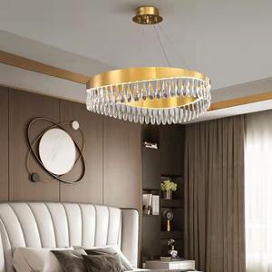 New Design Hanging <b>Lighting</b> Living Room <b>Modern</b> Gold Crystal Chandelier <b>Ceiling</b> Light - Product Image 5