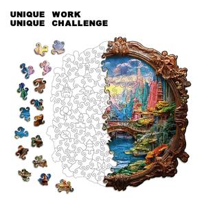 Bellissimo Puzzle 3D in Legno a Forma di Animale per Adulti e Bambini - Set di Puzzle in Legno con Forme Irregolari, Regalo Giocattolo per Bambini Felici - Product Image 3