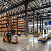 Structure en acier robuste, certifiée ISO, entrepôt en structure métallique sur mesure pour l'entreposage de marchandises transfrontalières