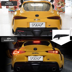 New 12V <b>LED</b> Rear Tail <b>Light</b> Streamer Turn Signal Demon King Bull Assembly Restoration for 18-22 <b>Red</b> Lens Color for 2021- L - Product Image 5