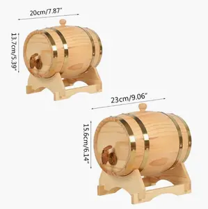 Tonneau à whisky en chêne, Mini tonneau en <span class=keywords><strong>bois</strong></span>, Table de rangement, esprit, tonneau à whisky Vintage, <span class=keywords><strong>vin</strong></span> - Product Image 6