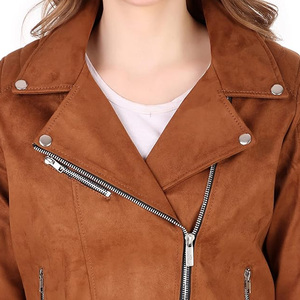 Fully Customized Women <b>Suede</b> Leather <b>Jacket</b> Zipper Closure Full Sleeve New Style Trendy <b>Suede</b> Leather <b>Jacket</b> For Womens - Product Image 6