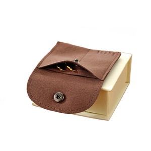 Bolsa de Joyería de Microfibra con Compartimentos Separados para Pendientes, Diseño Nuevo, Logotipo Personalizado en Relieve, Bolsa de Regalo para Joyería - Product Image 4