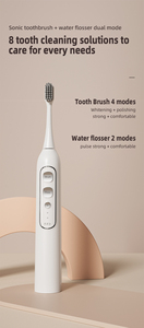 <span class=keywords><strong>Cepillo</strong></span> de <span class=keywords><strong>dientes</strong></span> inteligente recargable 3 en 1 Sensor de presión inteligente <span class=keywords><strong>Cepillo</strong></span> de <span class=keywords><strong>dientes</strong></span> eléctrico OEM amigable para viajes <span class=keywords><strong>con</strong></span> hilo dental - Product Image 4