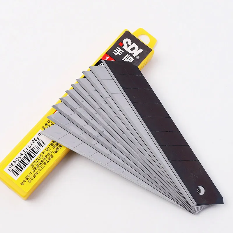 SDI Snap Off Blades 1404S Lame de rechange en acier à haute teneur en carbone pour couteau utilitaire de 18mm