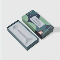 Boîte cadeau rigide personnalisée avec logo privé, couvercle et base magnétiques, tiroir avec insert en papier EVA personnalisé pour cosmétiques et bijoux