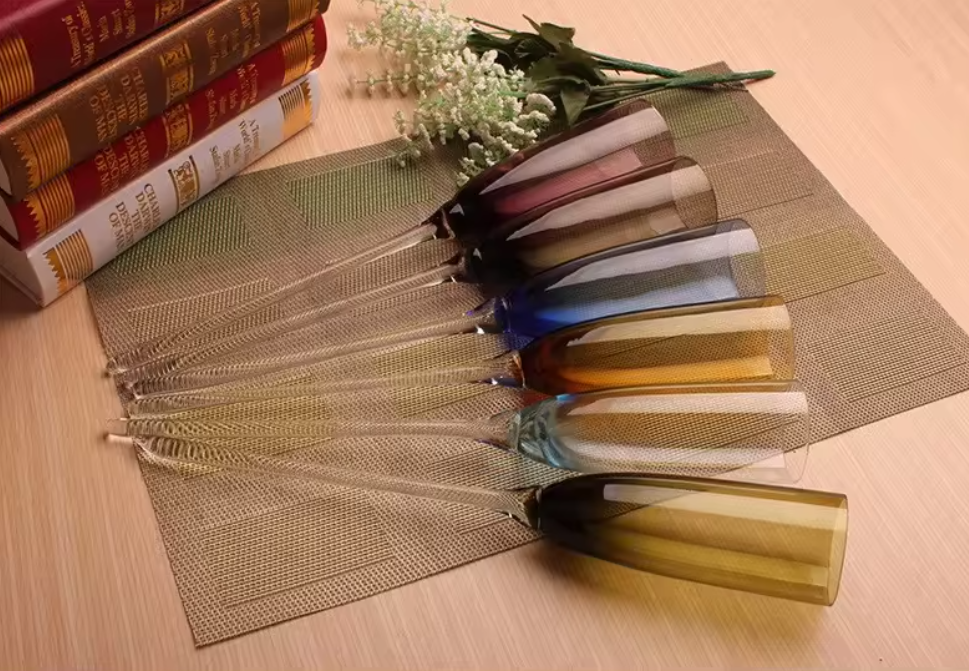 Various Colors Long Stem Beach Champagne Flute