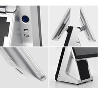 Моноблок POS-терминал OSCY-1562D с двумя сенсорными экранами, 15.6 дюймов, Windows, 16 ГБ ОЗУ, для ресторанов, с термопринтером