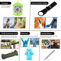 Kit de survie d'urgence d'urgence en plein air, équipement pour voyage, Camping, chasse, vente en gros