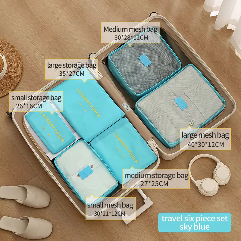 Blue Travel 6 pcs set