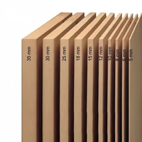 E1 Estándar 4*8 Multicolor Melamina con cara de densidad media Tablero de fibra Gabinete Tablero Chapa Madera contrachapada Escritorio de oficina Mesa de centro
