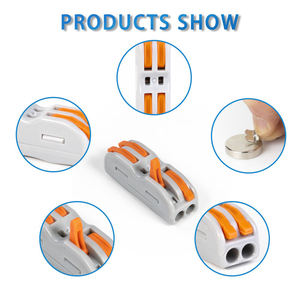 Conector de cable eléctrico Conector de palanca de Conductor de cableado compacto universal Bloque de terminales Push-in - Product Image 2