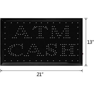 Color ATM cash LED billboard indoor hanging bank entrance <b>sign</b> display board indicator light luminous letters UK\US\AU\EU plug - Product Image 3