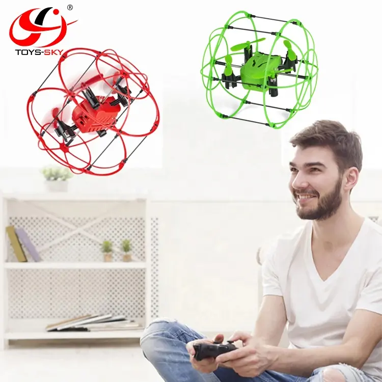 Achetez des Drones jouets pour enfants télécommande volant 2.4G 4CH 6 axes drone sans tête RTF ufo rc mini quadcopter